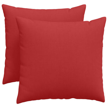 vidaXL Sofakissen 2 pcs Rot 50 x 50 cm Stoff