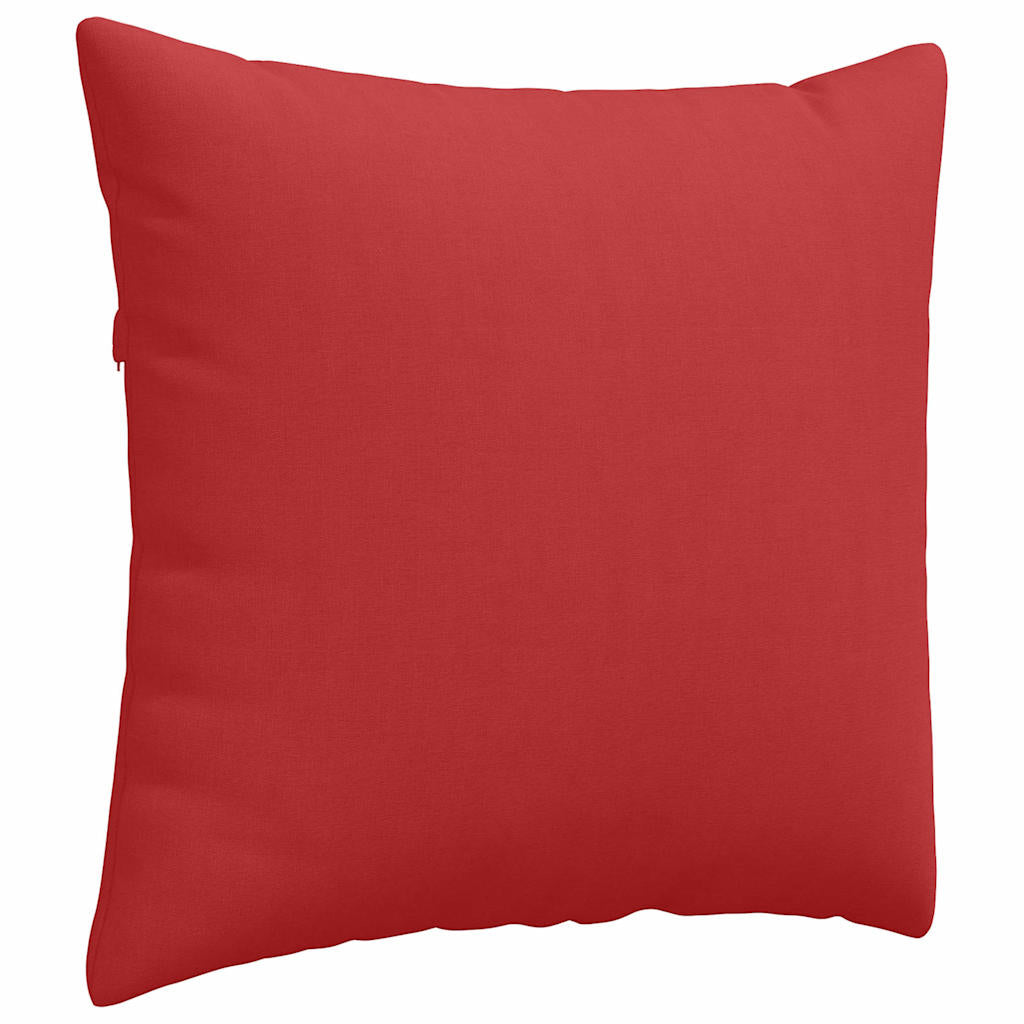 vidaXL Sofakissen 2 pcs Rot 50 x 50 cm Stoff