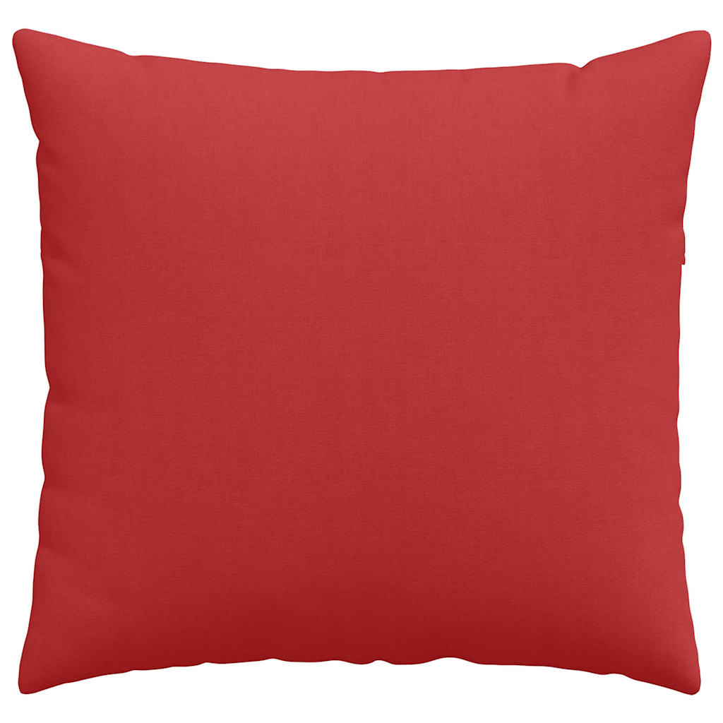 vidaXL Sofakissen 2 pcs Rot 50 x 50 cm Stoff