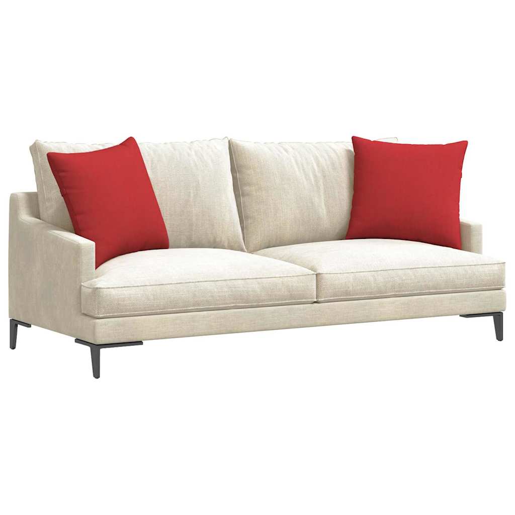 vidaXL Sofakissen 2 pcs Rot 50 x 50 cm Stoff