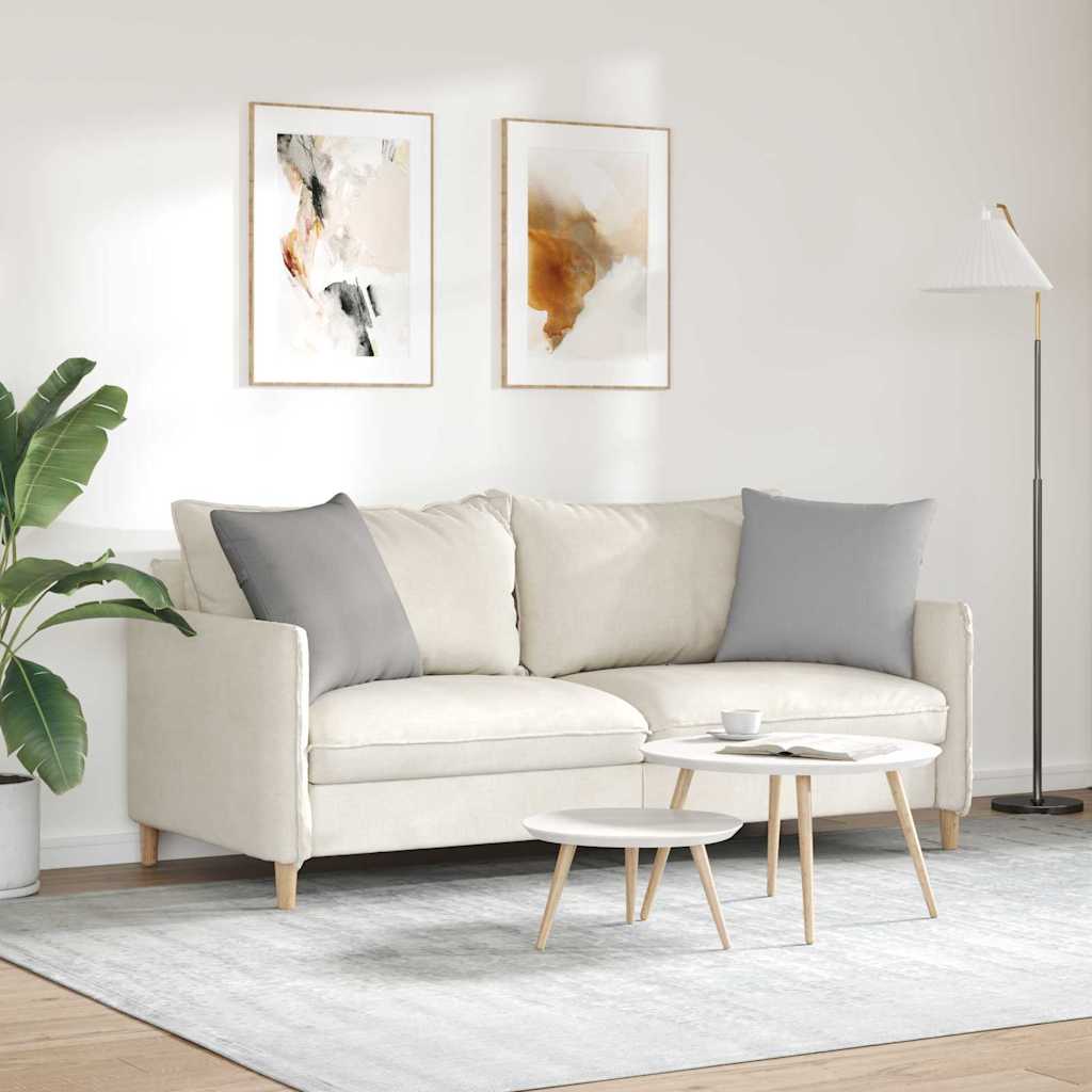 vidaXL Sofakissen 2 pcs Wolkengrau 50 x 50 cm Stoff