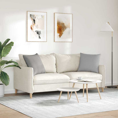 vidaXL Sofakissen 2 pcs Wolkengrau 50 x 50 cm Stoff
