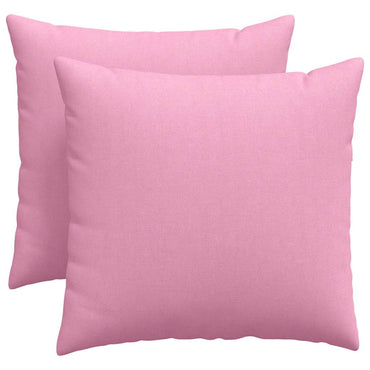 vidaXL Sofakissen 2 pcs Rosa 50 x 50 cm Stoff