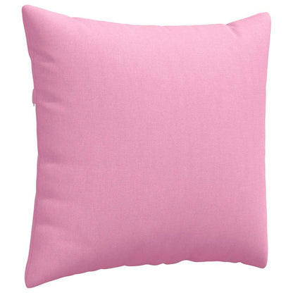 Sofakissen 2 pcs Rosa 50 x 50 cm Stoff