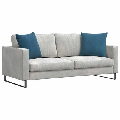 vidaXL Sofakissen 2 Stück Blau 50 x 50 cm Cordstoff