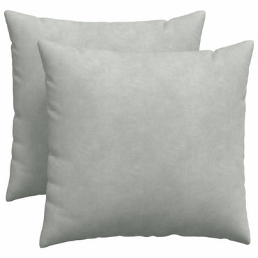 vidaXL Sofakissen 2 Stück Hellgrau 50 x 50 cm Cordstoff
