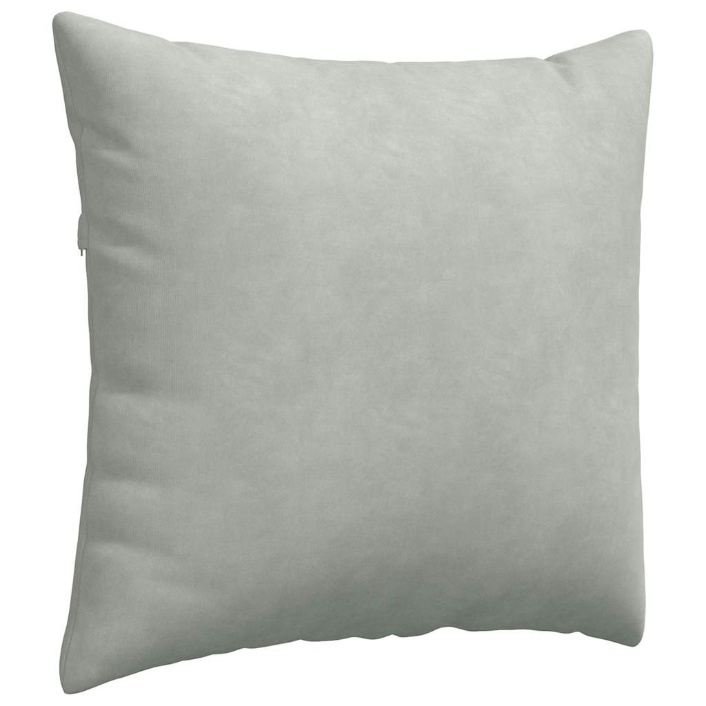 vidaXL Sofakissen 2 Stück Hellgrau 50 x 50 cm Cordstoff