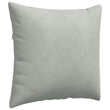 vidaXL Sofakissen 2 Stück Hellgrau 50 x 50 cm Cordstoff