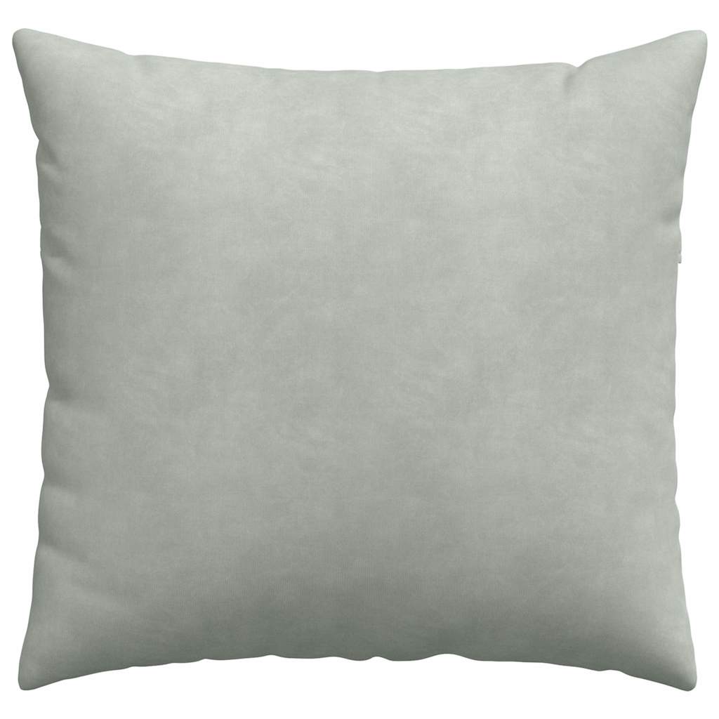 vidaXL Sofakissen 2 Stück Hellgrau 50 x 50 cm Cordstoff