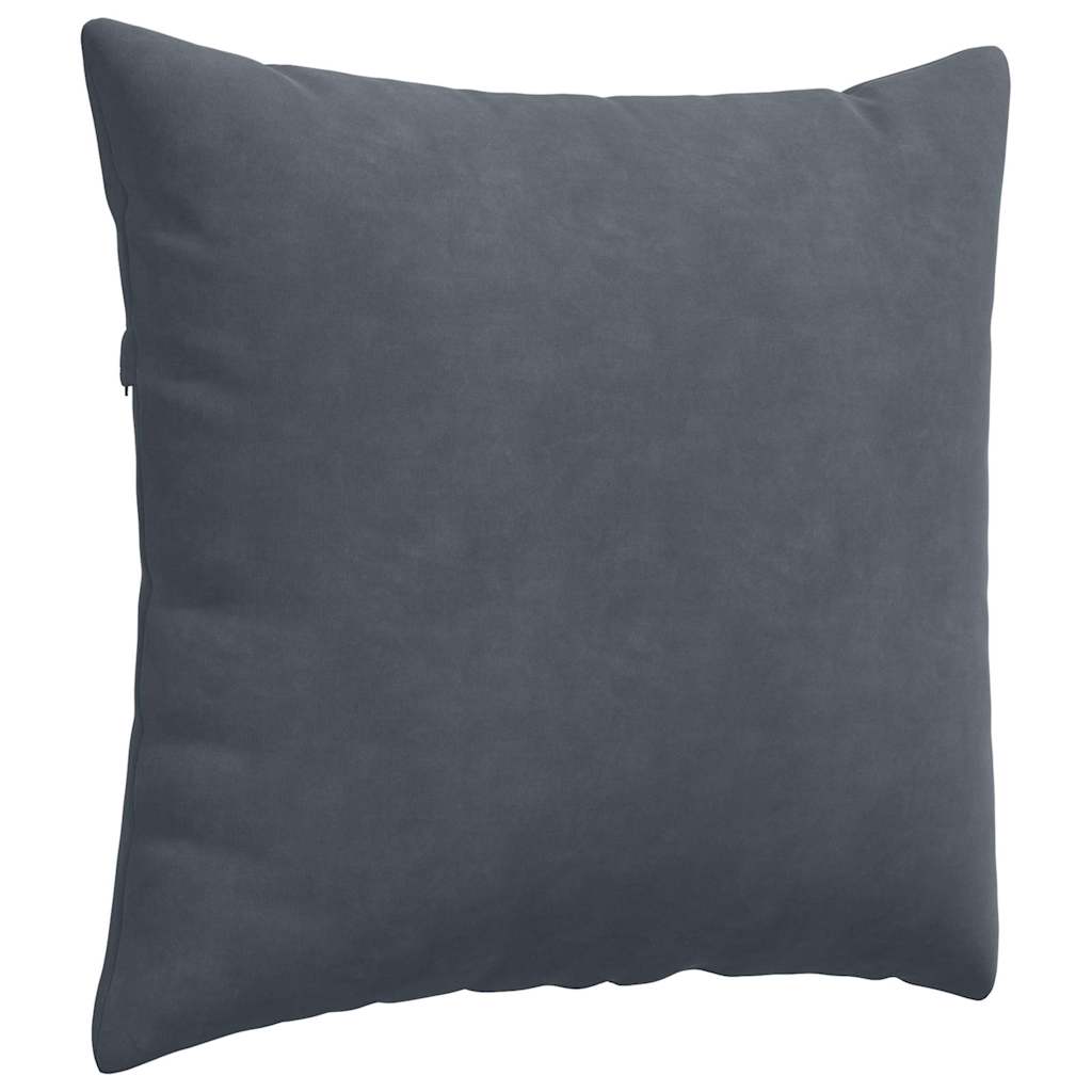 vidaXL Sofakissen 2 Stück Dunkelgrau 50 x 50 cm Cordstoff