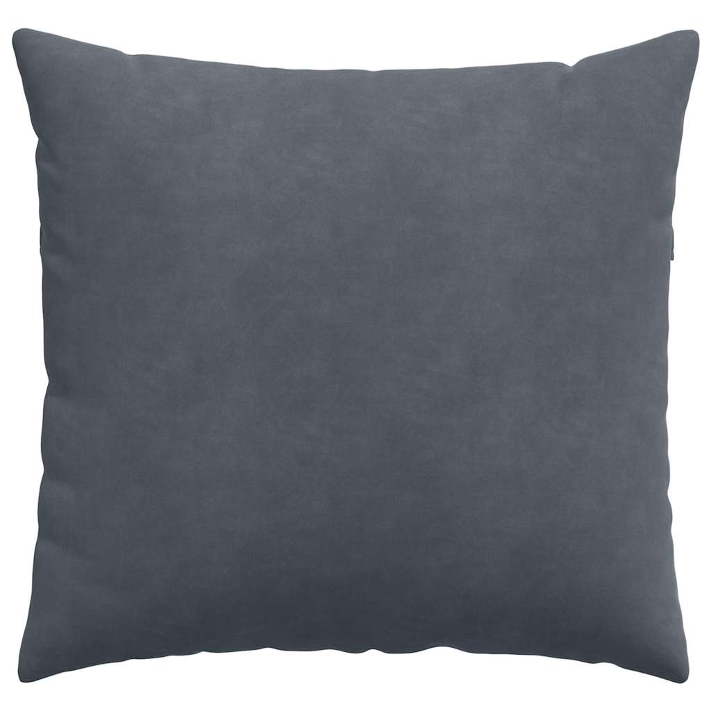 vidaXL Sofakissen 2 Stück Dunkelgrau 50 x 50 cm Cordstoff