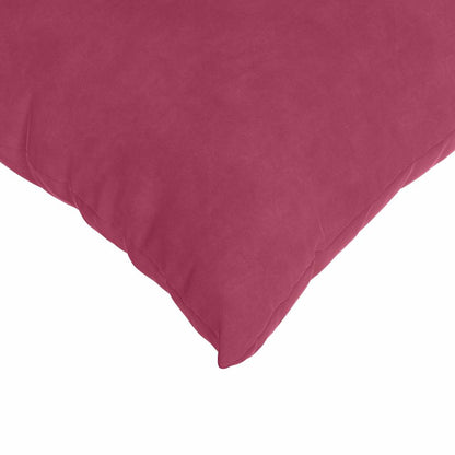 vidaXL Sofakissen 2 Stück Weinrot 50 x 50 cm Cordstoff