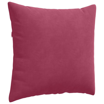 vidaXL Sofakissen 2 Stück Weinrot 50 x 50 cm Cordstoff