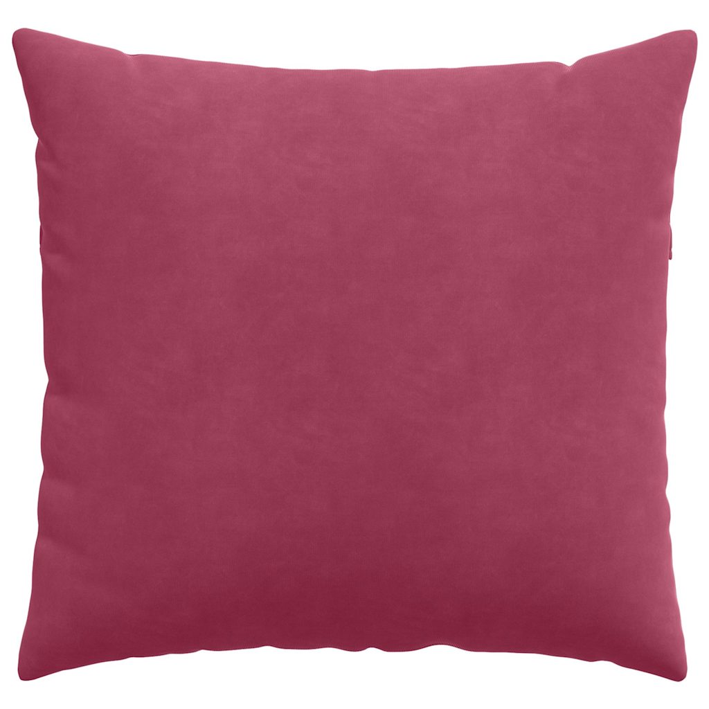 vidaXL Sofakissen 2 Stück Weinrot 50 x 50 cm Cordstoff
