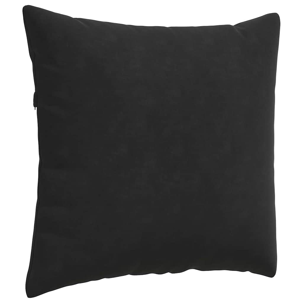 vidaXL Sofakissen 2 Stück Schwarz 50 x 50 cm Cordstoff