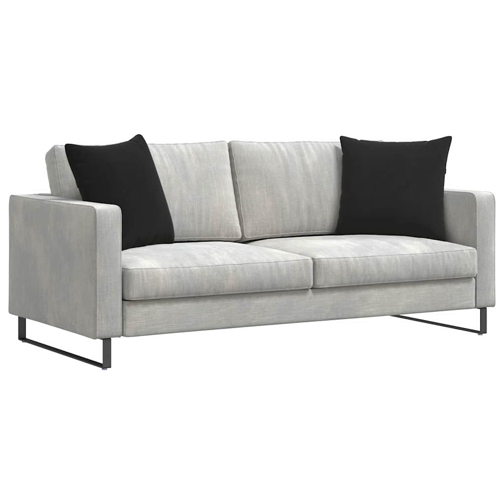 vidaXL Sofakissen 2 Stück Schwarz 50 x 50 cm Cordstoff