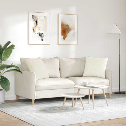 vidaXL Sofakissen 2 Stück Creme 50 x 50 cm Cordstoff