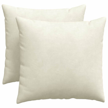 vidaXL Sofakissen 2 Stück Creme 50 x 50 cm Cordstoff