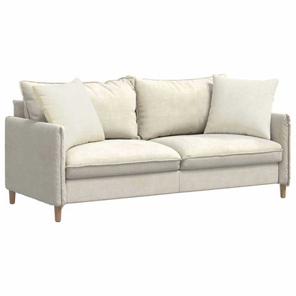 vidaXL Sofakissen 2 Stück Creme 50 x 50 cm Cordstoff