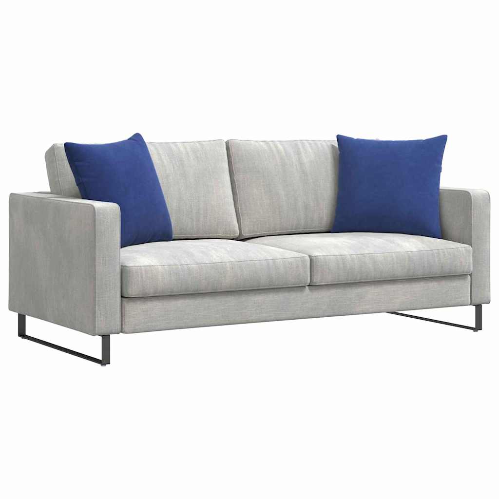 vidaXL Sofakissen 2 Stück Polizeiblau 50 x 50 cm Cordstoff