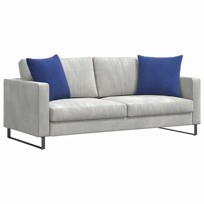 vidaXL Sofakissen 2 Stück Polizeiblau 50 x 50 cm Cordstoff