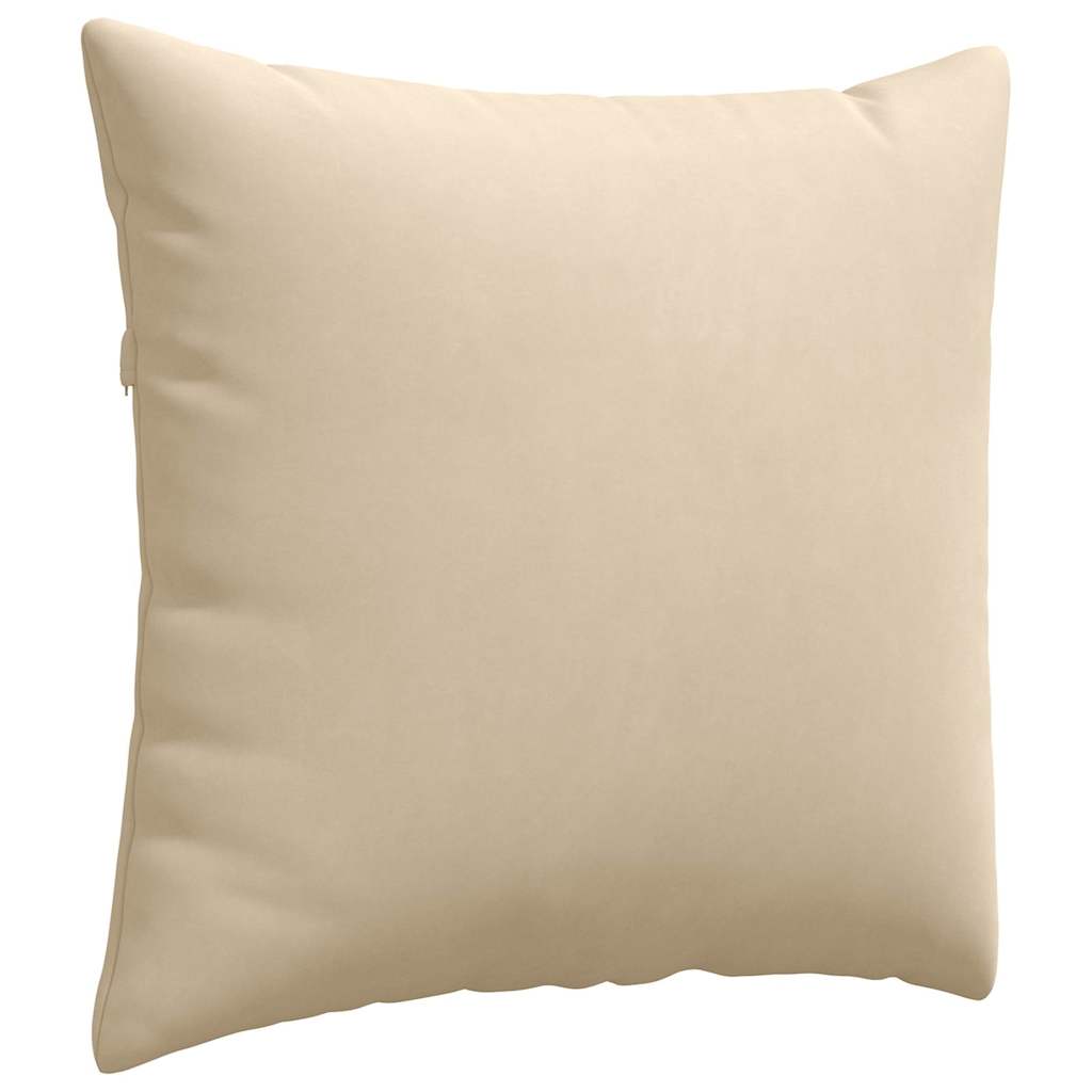 vidaXL Sofakissen 2 Stück Creme 50 x 50 cm Stoff