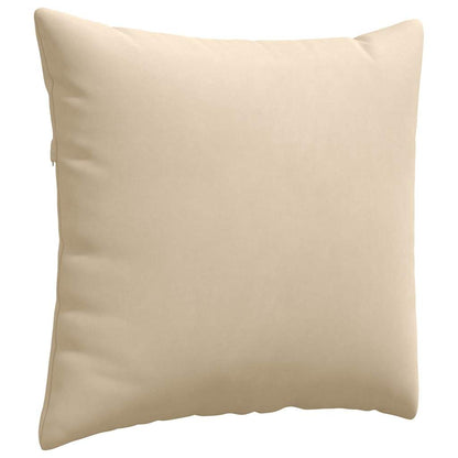 vidaXL Sofakissen 2 Stück Creme 50 x 50 cm Stoff