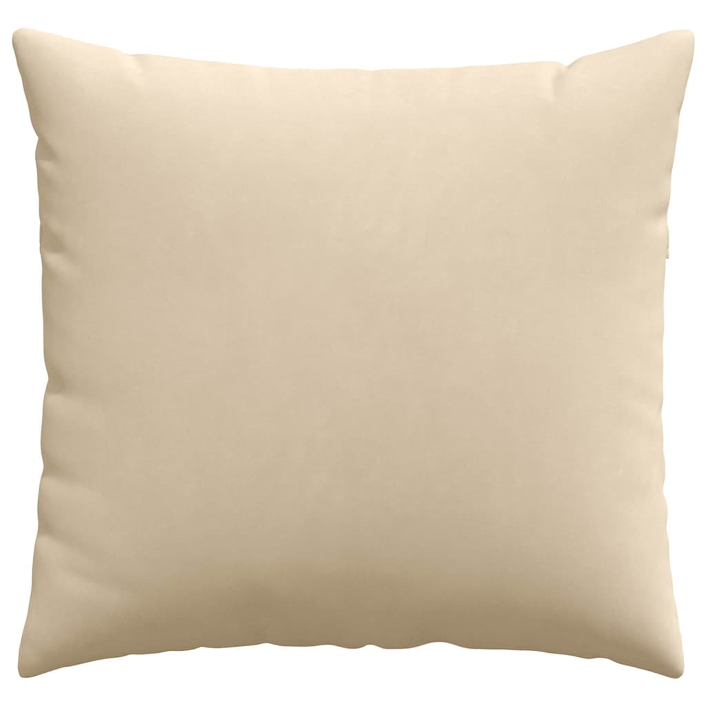 vidaXL Sofakissen 2 Stück Creme 50 x 50 cm Stoff