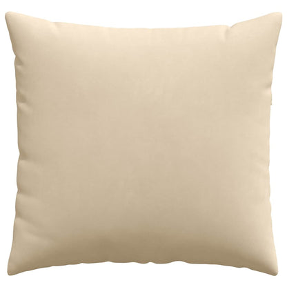 vidaXL Sofakissen 2 Stück Creme 50 x 50 cm Stoff