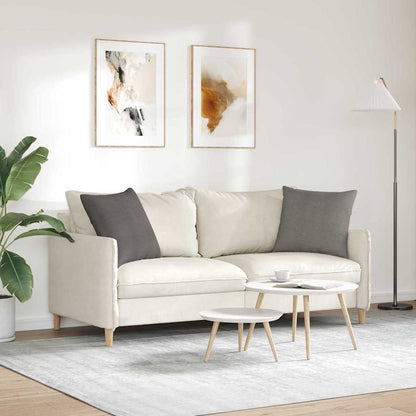 vidaXL Sofakissen 2 Stück Hellgrau 50 x 50 cm Cordstoff