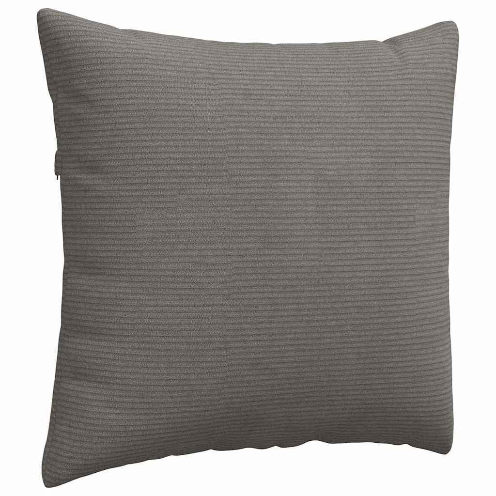 vidaXL Sofakissen 2 Stück Hellgrau 50 x 50 cm Cordstoff