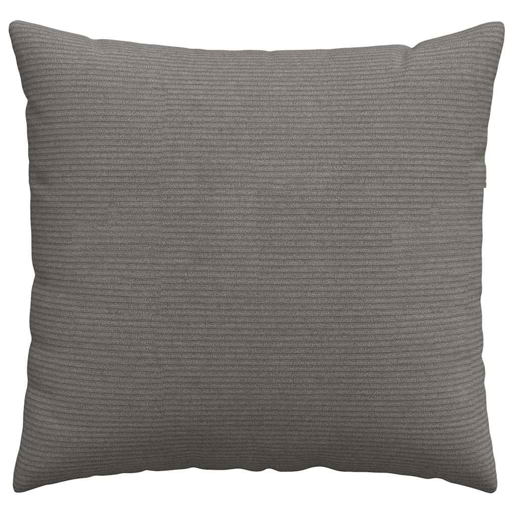 vidaXL Sofakissen 2 Stück Hellgrau 50 x 50 cm Cordstoff