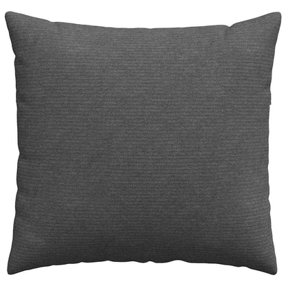 vidaXL Sofakissen 2 Stück Dunkelgrau 50 x 50 cm Cordstoff