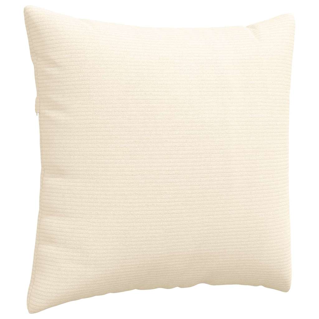 vidaXL Sofakissen 2 Stück Creme 50 x 50 cm Cordstoff