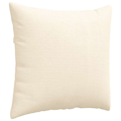 vidaXL Sofakissen 2 Stück Creme 50 x 50 cm Cordstoff
