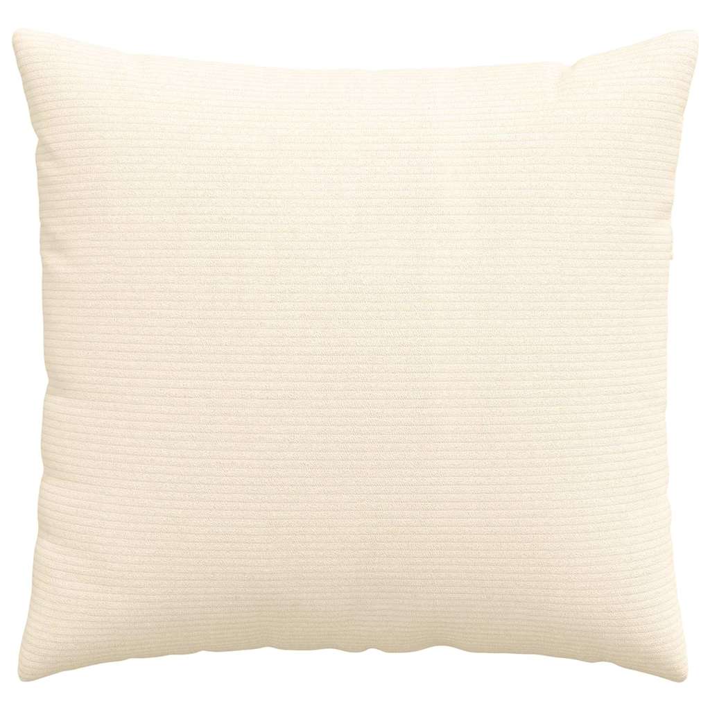 vidaXL Sofakissen 2 Stück Creme 50 x 50 cm Cordstoff