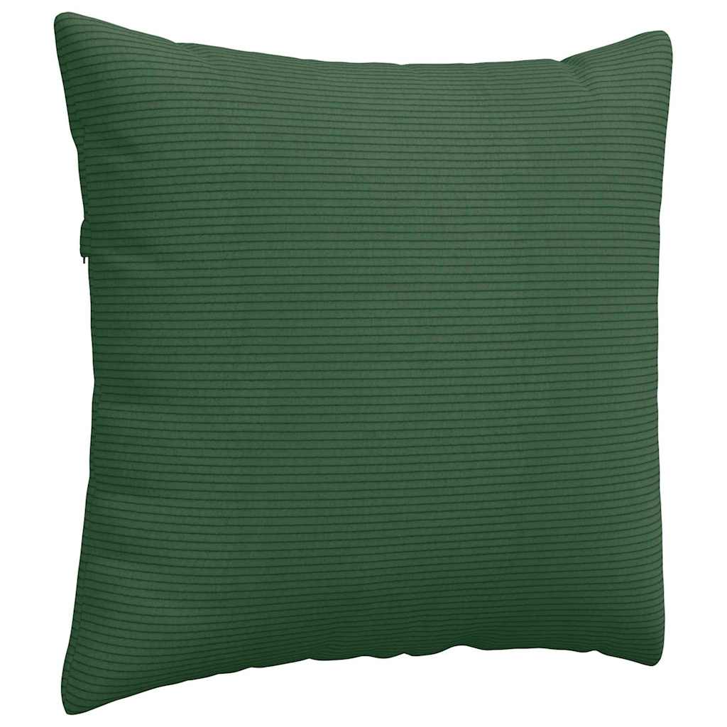vidaXL Sofakissen 2 Stück Dunkelgrün 50 x 50 cm Cordstoff