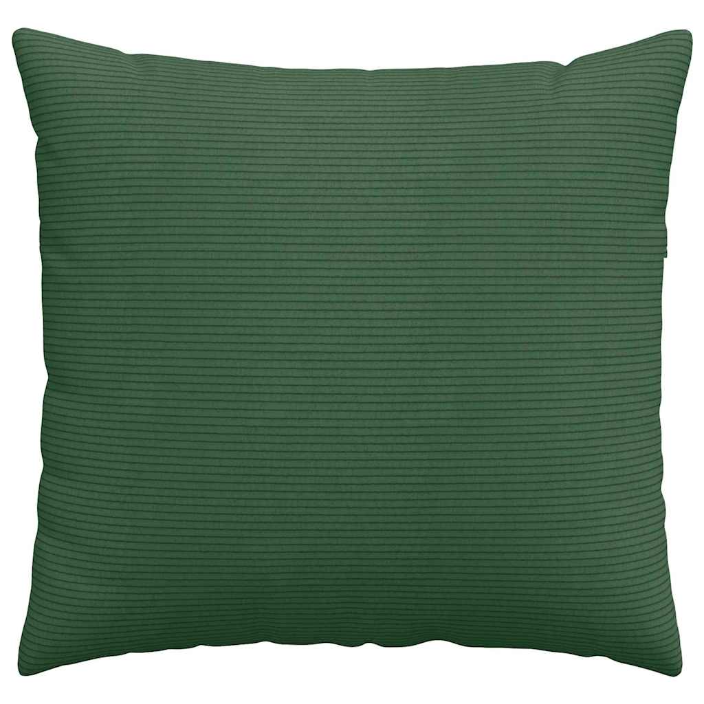 vidaXL Sofakissen 2 Stück Dunkelgrün 50 x 50 cm Cordstoff