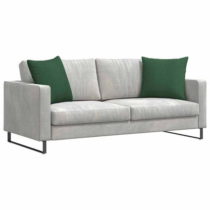 vidaXL Sofakissen 2 Stück Dunkelgrün 50 x 50 cm Cordstoff