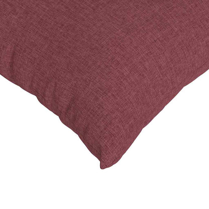 vidaXL Sofakissen 2 pcs Weinrot 60 x 60 cm Stoff