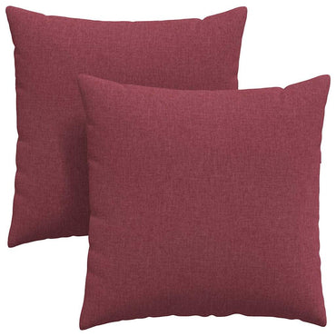 vidaXL Sofakissen 2 pcs Weinrot 60 x 60 cm Stoff