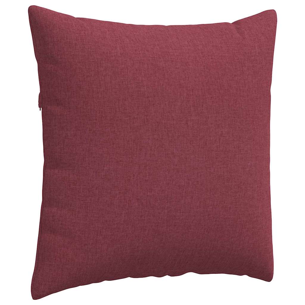 vidaXL Sofakissen 2 pcs Weinrot 60 x 60 cm Stoff