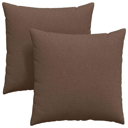 Sofakissen 2 pcs Braun 60 x 60 cm Stoff