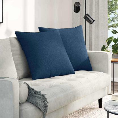 vidaXL Sofakissen 2 pcs Blau 60 x 60 cm Stoff