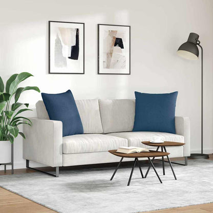 vidaXL Sofakissen 2 pcs Blau 60 x 60 cm Stoff