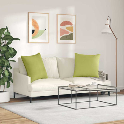 vidaXL Sofakissen 2 pcs Hellgrün 60 x 60 cm Stoff