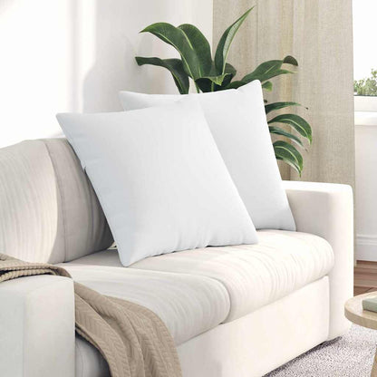 vidaXL Sofakissen 2 pcs Weiß 60 x 60 cm Stoff