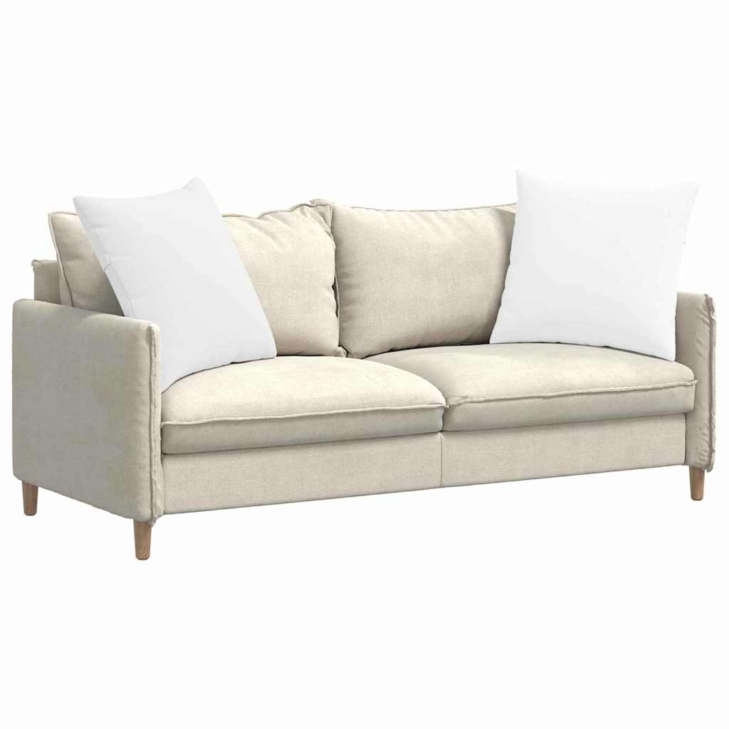 vidaXL Sofakissen 2 pcs Weiß 60 x 60 cm Stoff