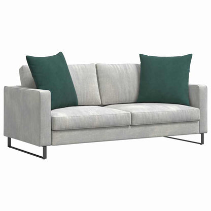 vidaXL Sofakissen 2 Stück Dunkelgrün 60 x 60 cm Cordstoff