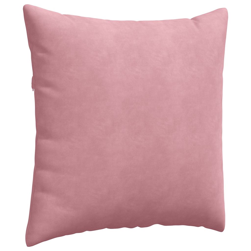 Sofakissen 2 Stück Rosa 60 x 60 cm Cordstoff